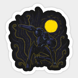 Post Impressionist Space Hunter Sticker